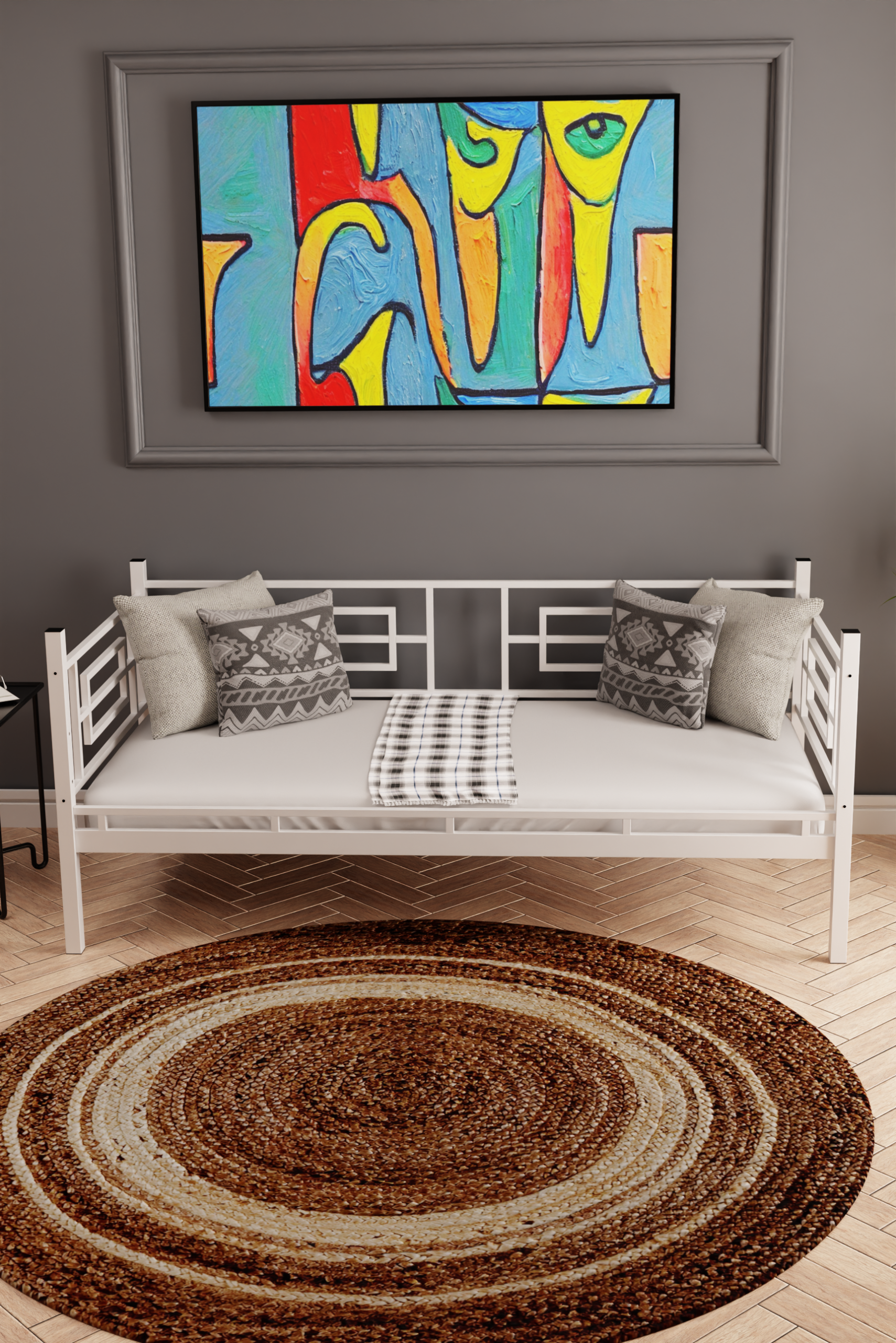 Livanella Larissa Daybed Sedir Karyola Beyaz - Görsel 2